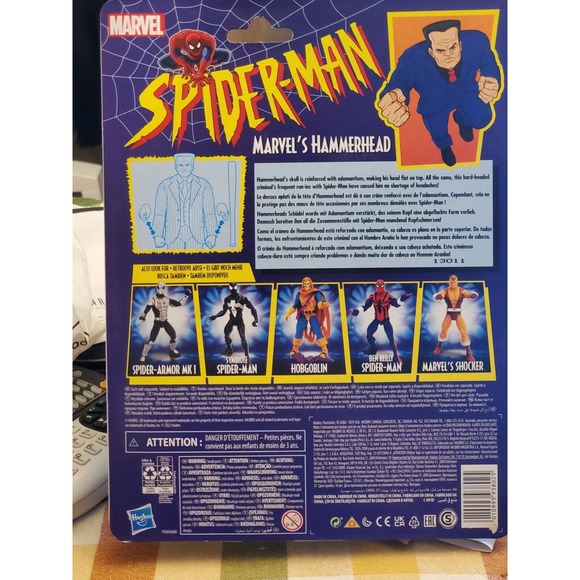 Hasbro Marvel Legends Series Spider-Man 6" Hammerhead Action Figure 2022 - Picture 2 of 2